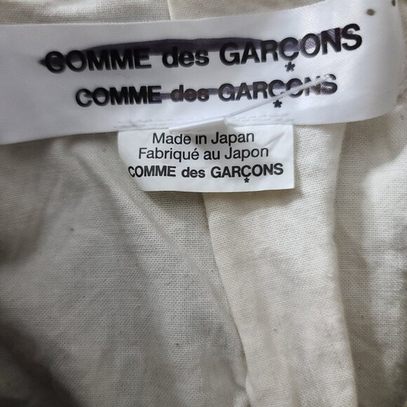COMME DES GARCONS Curved Front Tailored Dart Jacket RO-J021 Khaki/Beige L NWOT - Picture 12 of 16
